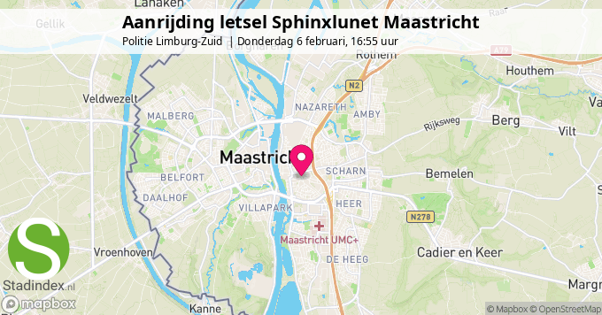 Aanrijding letsel Sphinxlunet Maastricht