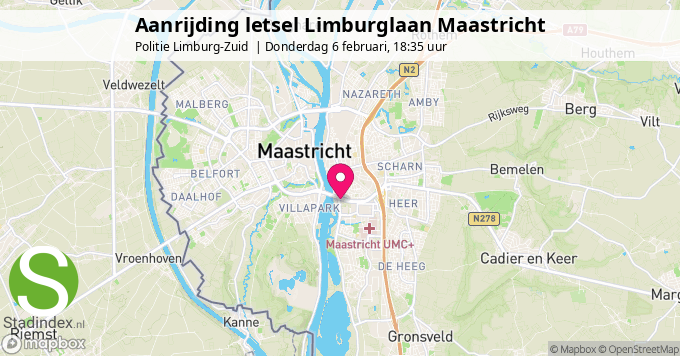 Aanrijding letsel Limburglaan Maastricht