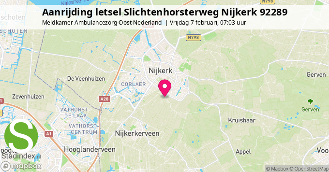 Aanrijding letsel Slichtenhorsterweg Nijkerk 92289