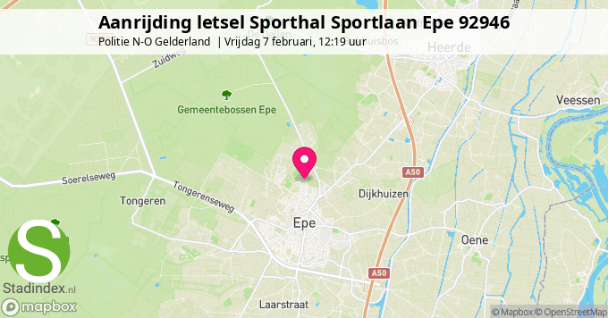 Aanrijding letsel Sporthal Sportlaan Epe 92946