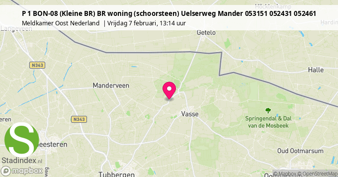 P 1 BON-08 (Kleine BR) BR woning (schoorsteen) Uelserweg Mander 053151 052431 052461