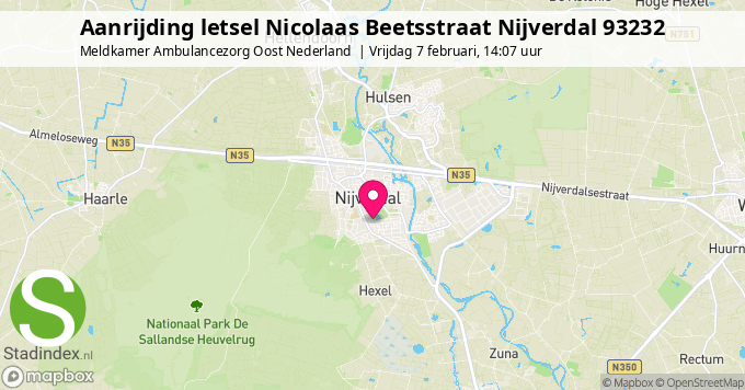 Aanrijding letsel Nicolaas Beetsstraat Nijverdal 93232