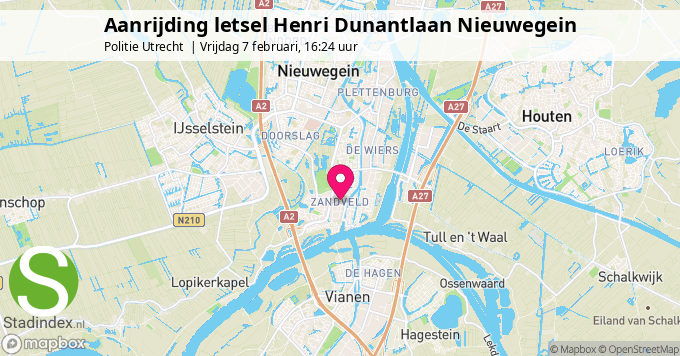 Aanrijding letsel Henri Dunantlaan Nieuwegein