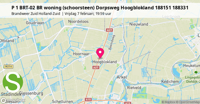 P 1 BRT-02 BR woning (schoorsteen) Dorpsweg Hoogblokland 188151 188331