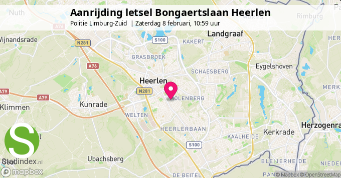 Aanrijding letsel Bongaertslaan Heerlen