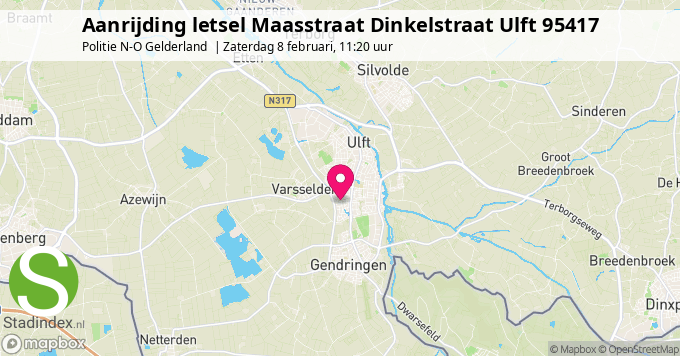 Aanrijding letsel Maasstraat Dinkelstraat Ulft 95417