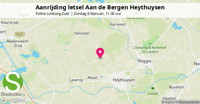 Aanrijding letsel Aan de Bergen Heythuysen