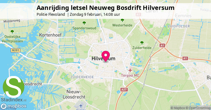 Aanrijding letsel Neuweg Bosdrift Hilversum