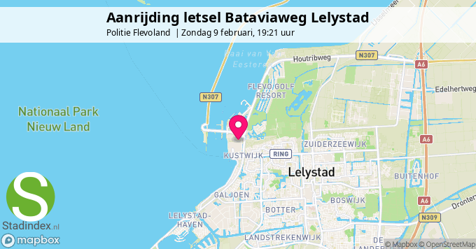 Aanrijding letsel Bataviaweg Lelystad