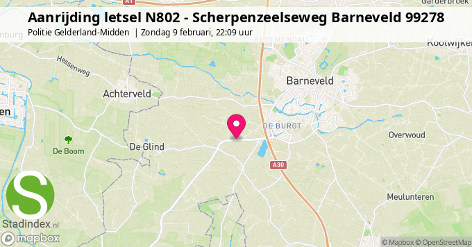 Aanrijding letsel N802 - Scherpenzeelseweg Barneveld 99278