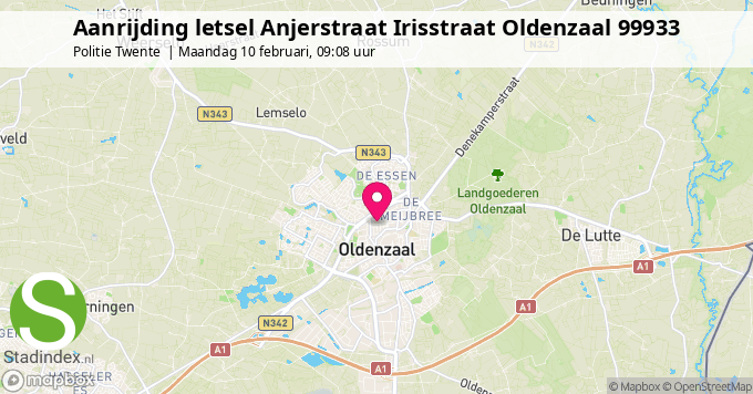 Aanrijding letsel Anjerstraat Irisstraat Oldenzaal 99933