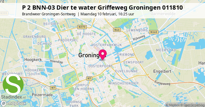 P 2 BNN-03 Dier te water Griffeweg Groningen 011810