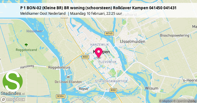 P 1 BON-02 (Kleine BR) BR woning (schoorsteen) Rolklaver Kampen 041450 041431