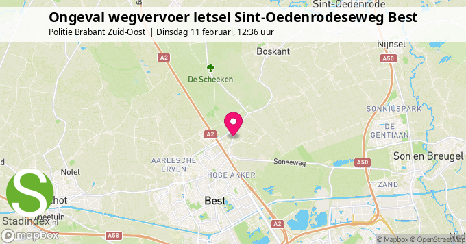 Ongeval wegvervoer letsel Sint-Oedenrodeseweg Best