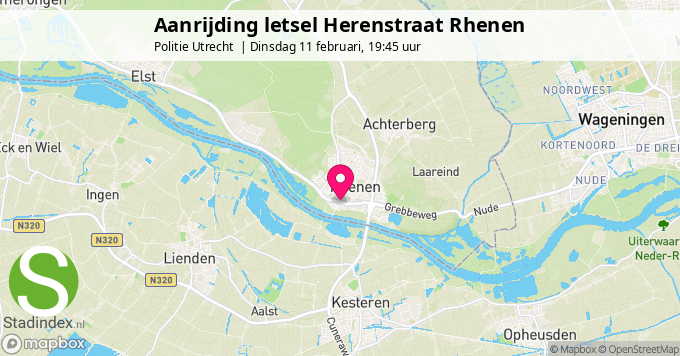 Aanrijding letsel Herenstraat Rhenen