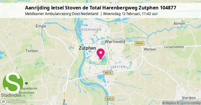 Aanrijding letsel Stoven de Total Harenbergweg Zutphen 104877