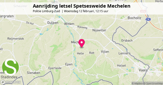 Aanrijding letsel Spetsesweide Mechelen