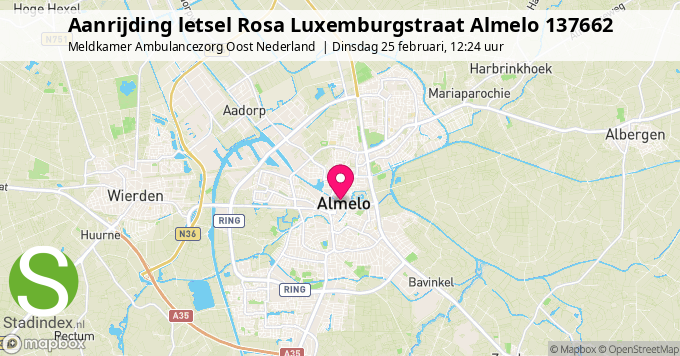 Aanrijding letsel Rosa Luxemburgstraat Almelo 137662