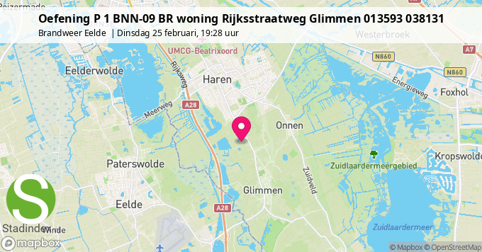 Oefening P 1 BNN-09 BR woning Rijksstraatweg Glimmen 013593 038131