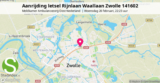 Aanrijding letsel Rijnlaan Waallaan Zwolle 141602