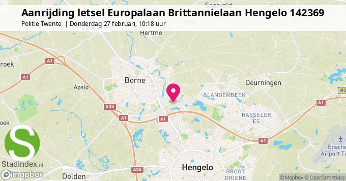 Aanrijding letsel Europalaan Brittannielaan Hengelo 142369