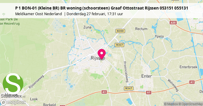 P 1 BON-01 (Kleine BR) BR woning (schoorsteen) Graaf Ottostraat Rijssen 053151 055131