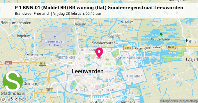 P 1 BNN-01 (Middel BR) BR woning (flat) Goudenregenstraat Leeuwarden