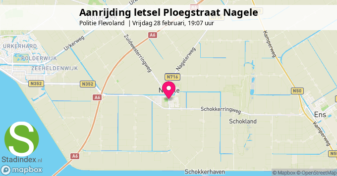 Aanrijding letsel Ploegstraat Nagele