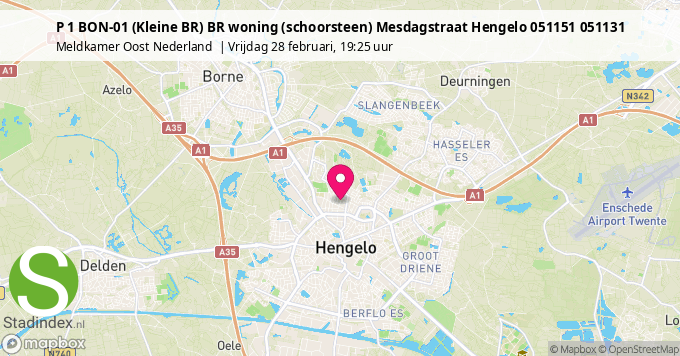 P 1 BON-01 (Kleine BR) BR woning (schoorsteen) Mesdagstraat Hengelo 051151 051131