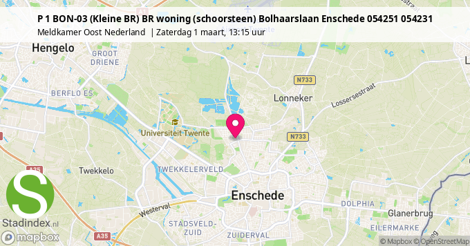 P 1 BON-03 (Kleine BR) BR woning (schoorsteen) Bolhaarslaan Enschede 054251 054231