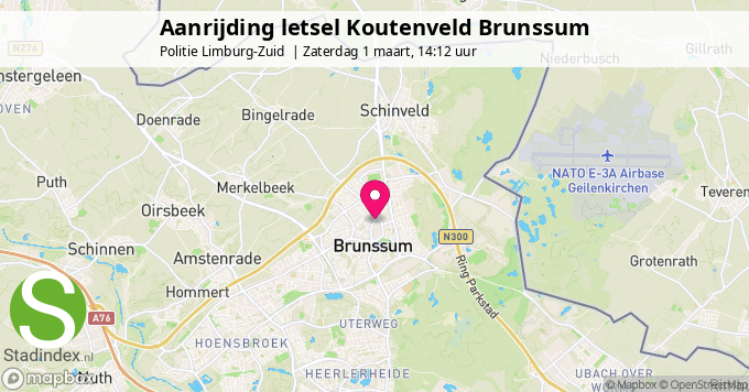 Aanrijding letsel Koutenveld Brunssum