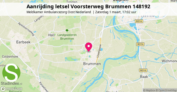 Aanrijding letsel Voorsterweg Brummen 148192