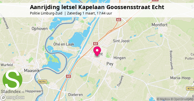 Aanrijding letsel Kapelaan Goossensstraat Echt