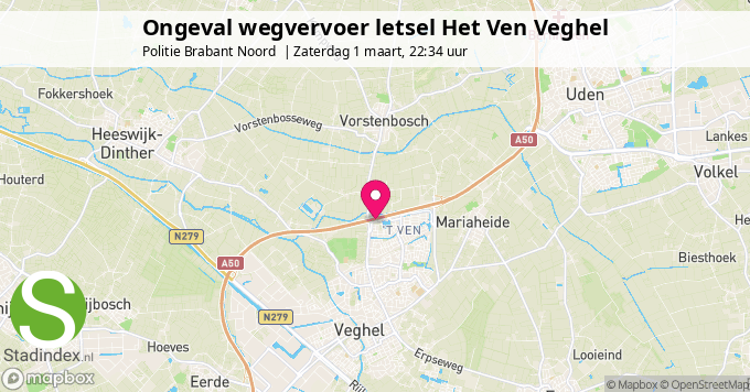 Ongeval wegvervoer letsel Het Ven Veghel