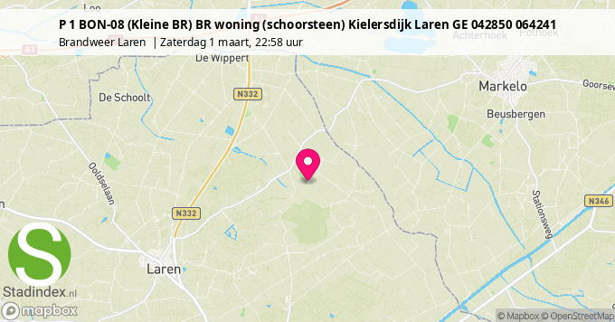 P 1 BON-08 (Kleine BR) BR woning (schoorsteen) Kielersdijk Laren GE 042850 064241