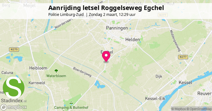 Aanrijding letsel Roggelseweg Egchel