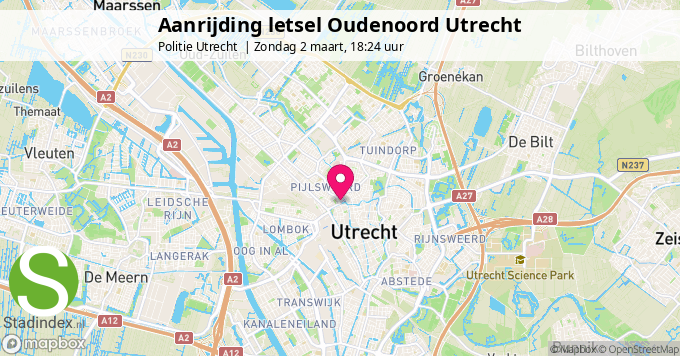 Aanrijding letsel Oudenoord Utrecht