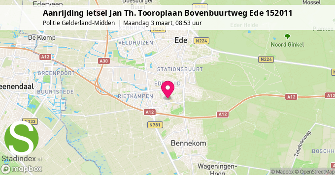 Aanrijding letsel Jan Th. Tooroplaan Bovenbuurtweg Ede 152011