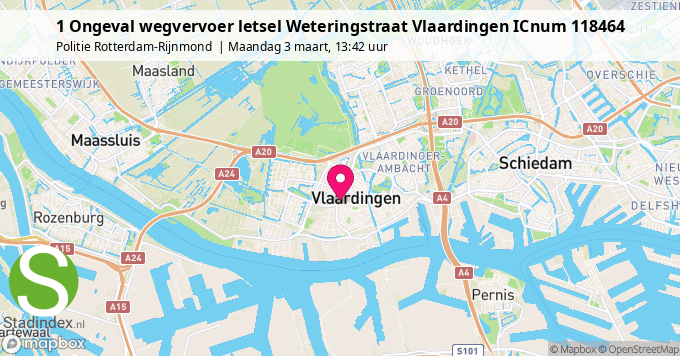 1 Ongeval wegvervoer letsel Weteringstraat Vlaardingen ICnum 118464