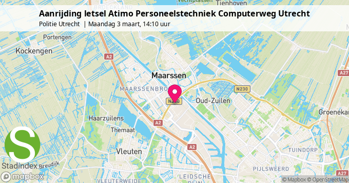 Aanrijding letsel Atimo Personeelstechniek Computerweg Utrecht