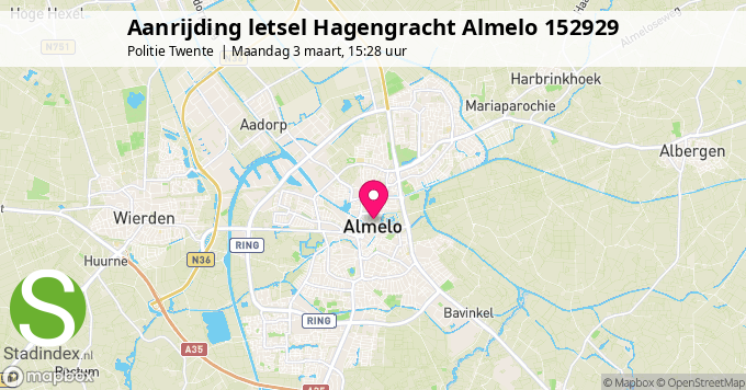 Aanrijding letsel Hagengracht Almelo 152929