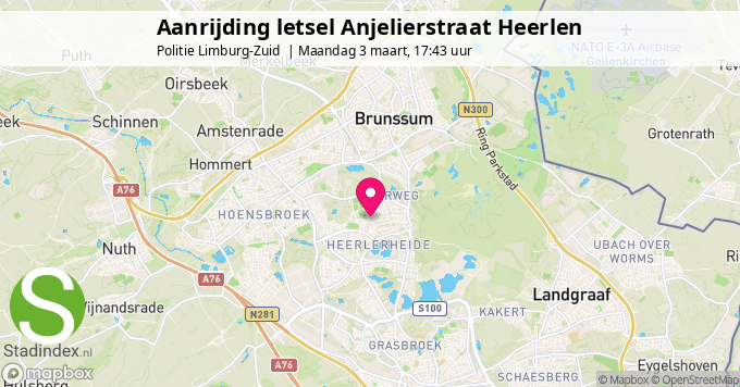 Aanrijding letsel Anjelierstraat Heerlen