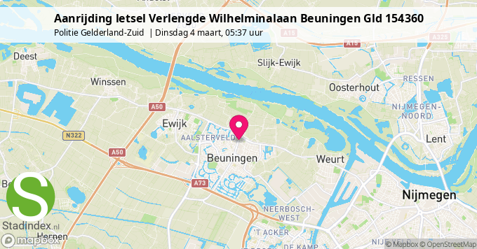 Aanrijding letsel Verlengde Wilhelminalaan Beuningen Gld 154360