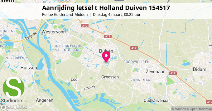 Aanrijding letsel t Holland Duiven 154517