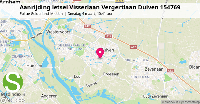 Aanrijding letsel Visserlaan Vergertlaan Duiven 154769