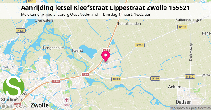 Aanrijding letsel Kleefstraat Lippestraat Zwolle 155521