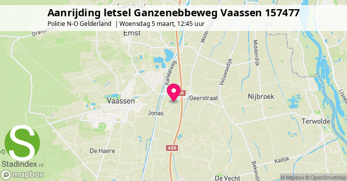 Aanrijding letsel Ganzenebbeweg Vaassen 157477