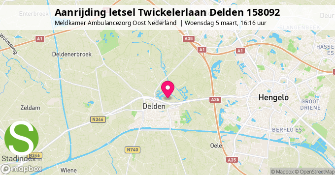 Aanrijding letsel Twickelerlaan Delden 158092