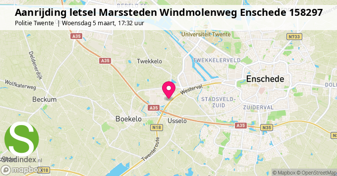 Aanrijding letsel Marssteden Windmolenweg Enschede 158297