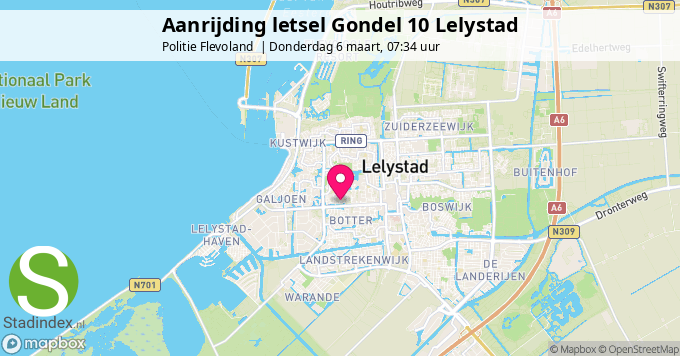 Aanrijding letsel Gondel 10 Lelystad